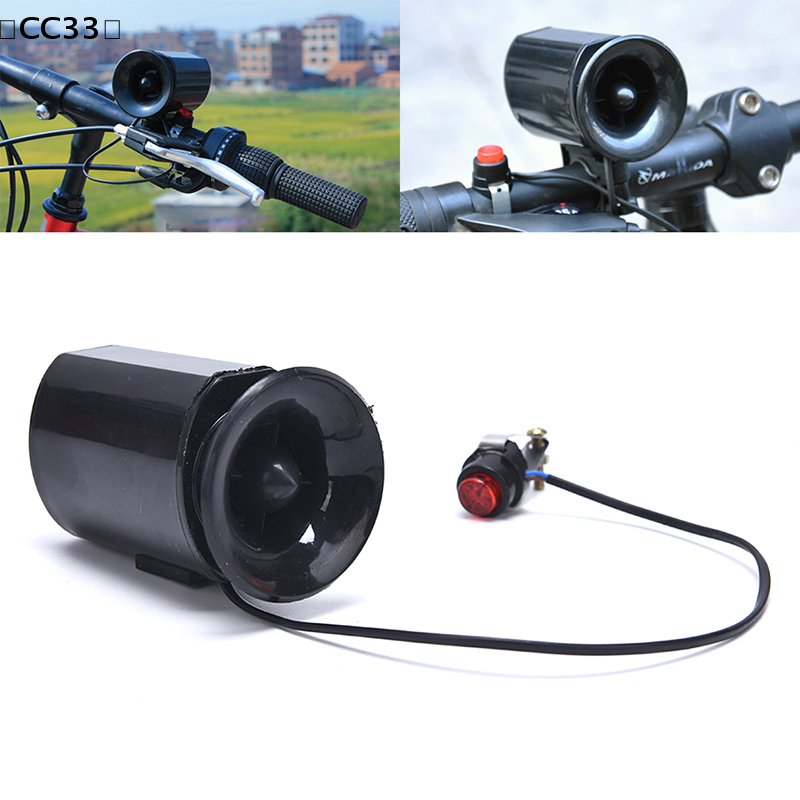 Bike Bell - Bicycle Horn Electronic Black Speaker 6