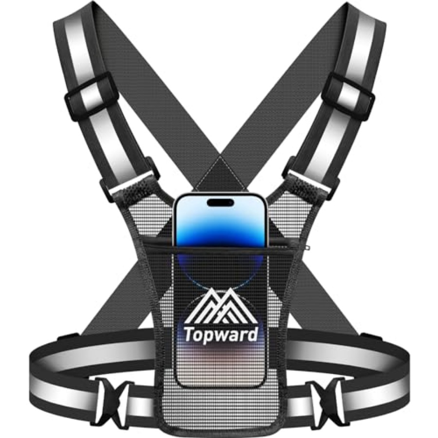 Cycling Gear For Men - Topward Running Vest Chest Phone Holder