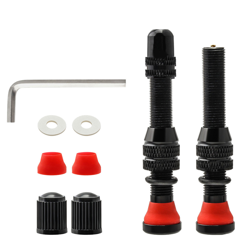 Road Bike Tire - 1Set Aluminum Alloy Tubeless Bike Stem