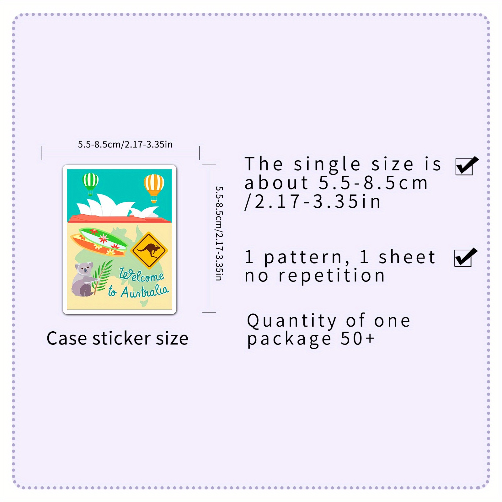 50PCS Australia Series Decals  - Cycling Gear Australia 리뷰 및 가격
