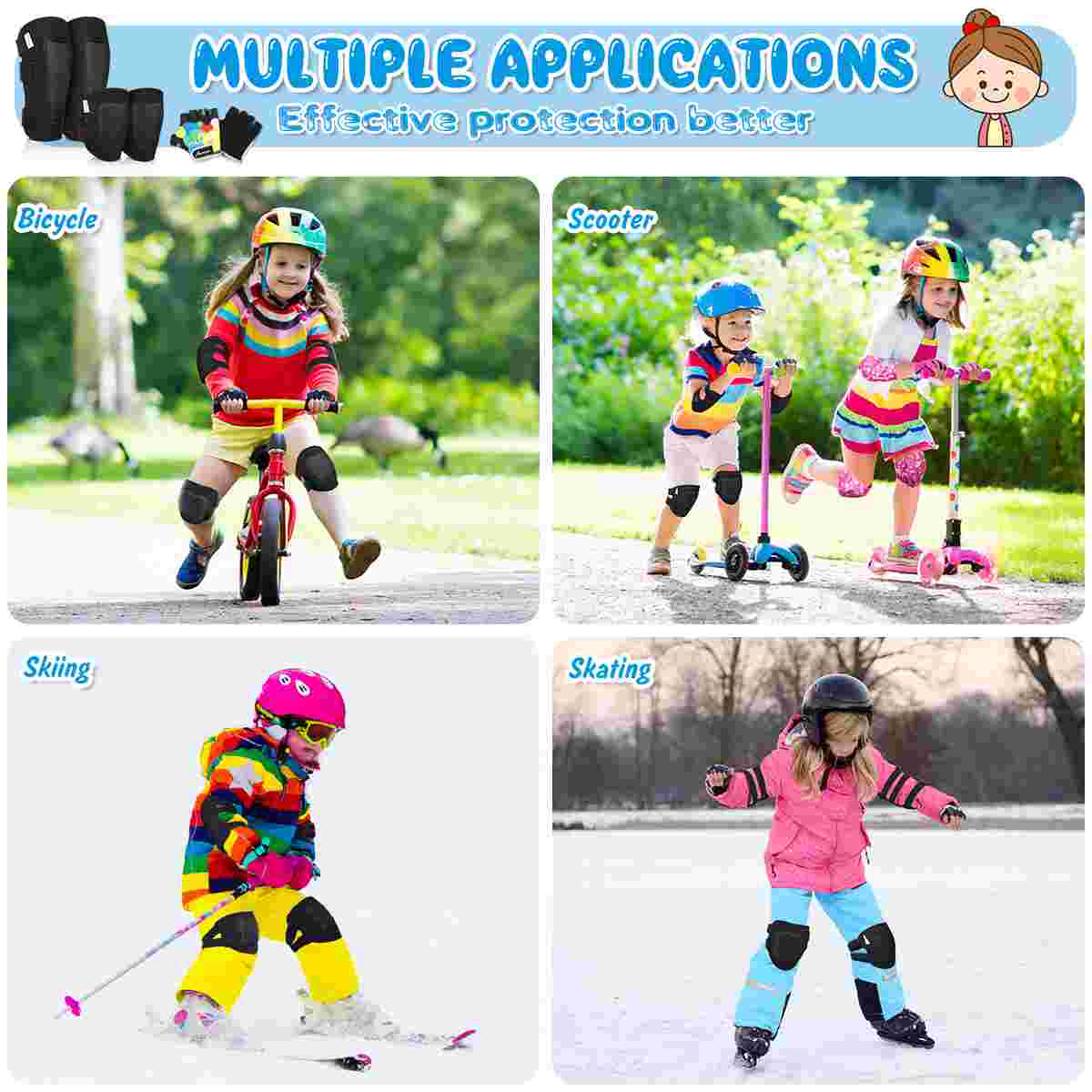 MOVTOTOP Protective Gear Set K - Cycling Gear For Kids 리뷰 및 가격
