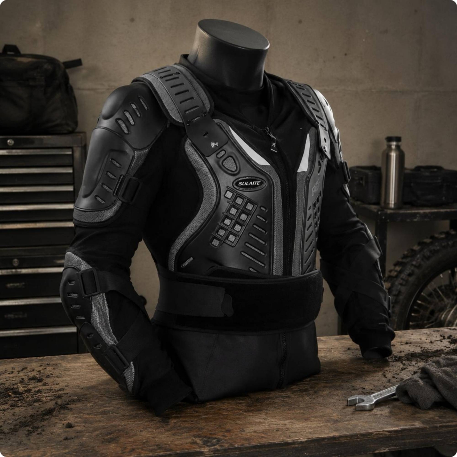 Motorcycle Protective Jacket H - Cycling Gear Black 리뷰 및 가격