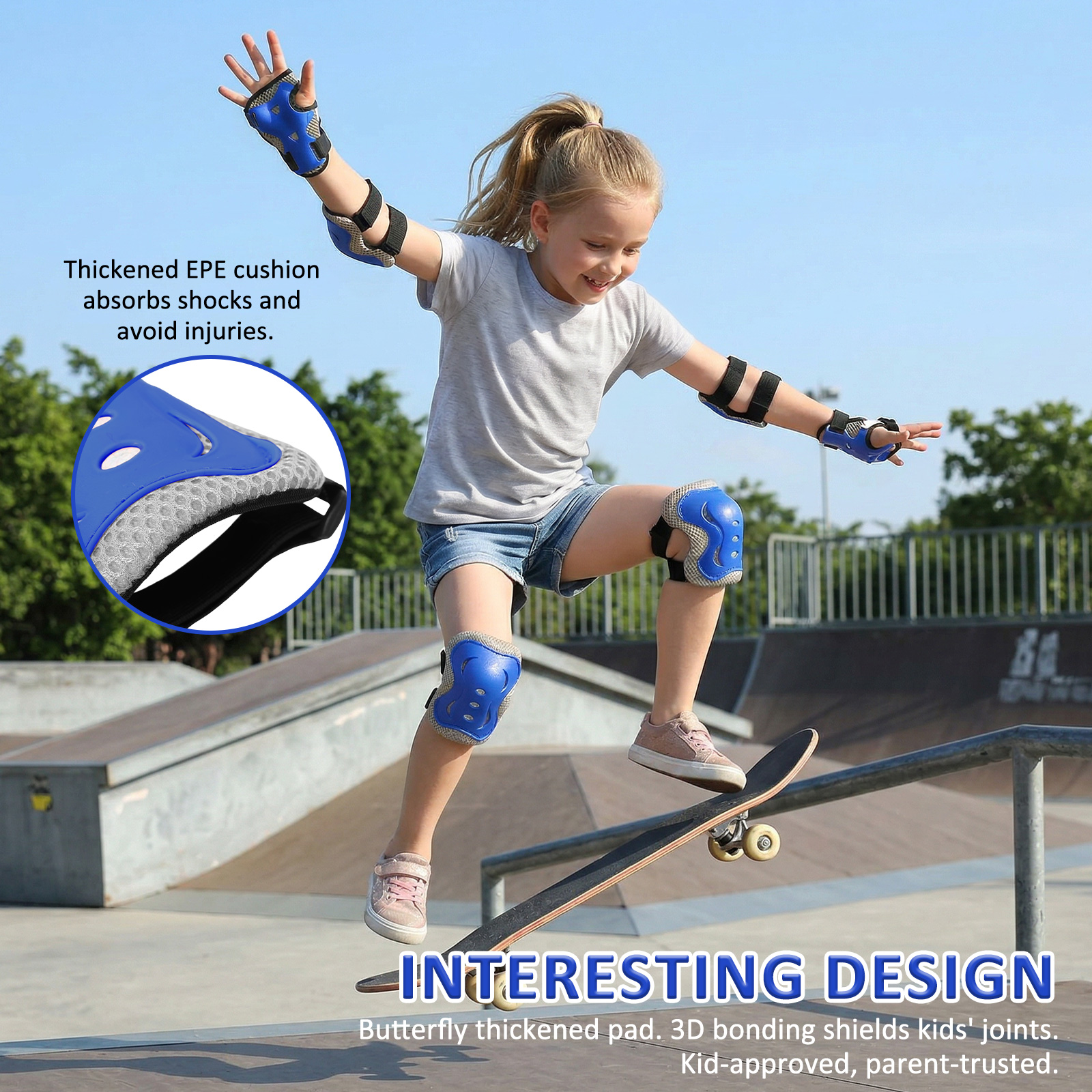 6 in 1 Knee Pads and Elbow Pad - Cycling Gear For Kids 리뷰 및 가격