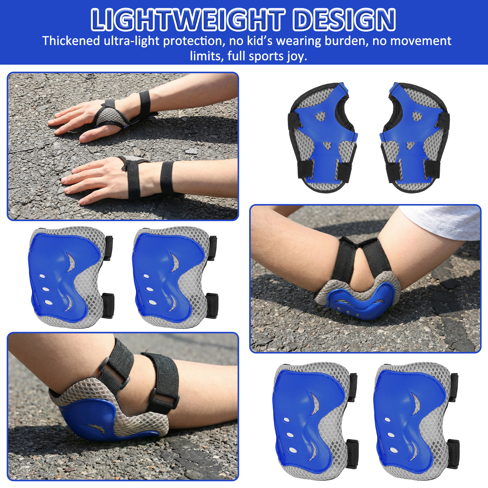 6 in 1 Knee Pads and Elbow Pad - Cycling Gear For Kids 리뷰 및 가격