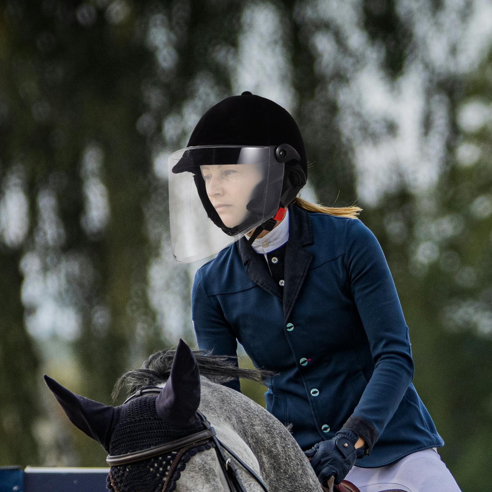 Equestrian Black Fabric Full H - Cycling Gear Black 리뷰 및 가격