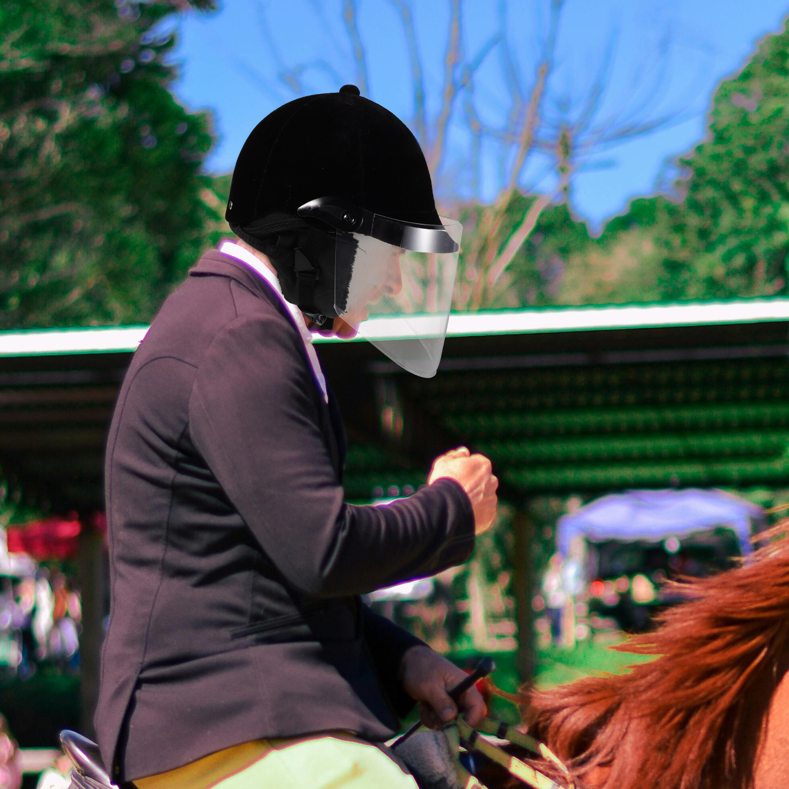 Equestrian Black Fabric Full H - Cycling Gear Black 리뷰 및 가격