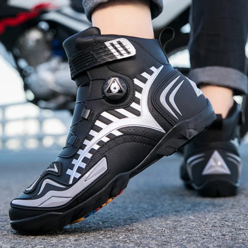 Black Retro Motorcycle Boots M - Cycling Gear Black 리뷰 및 가격