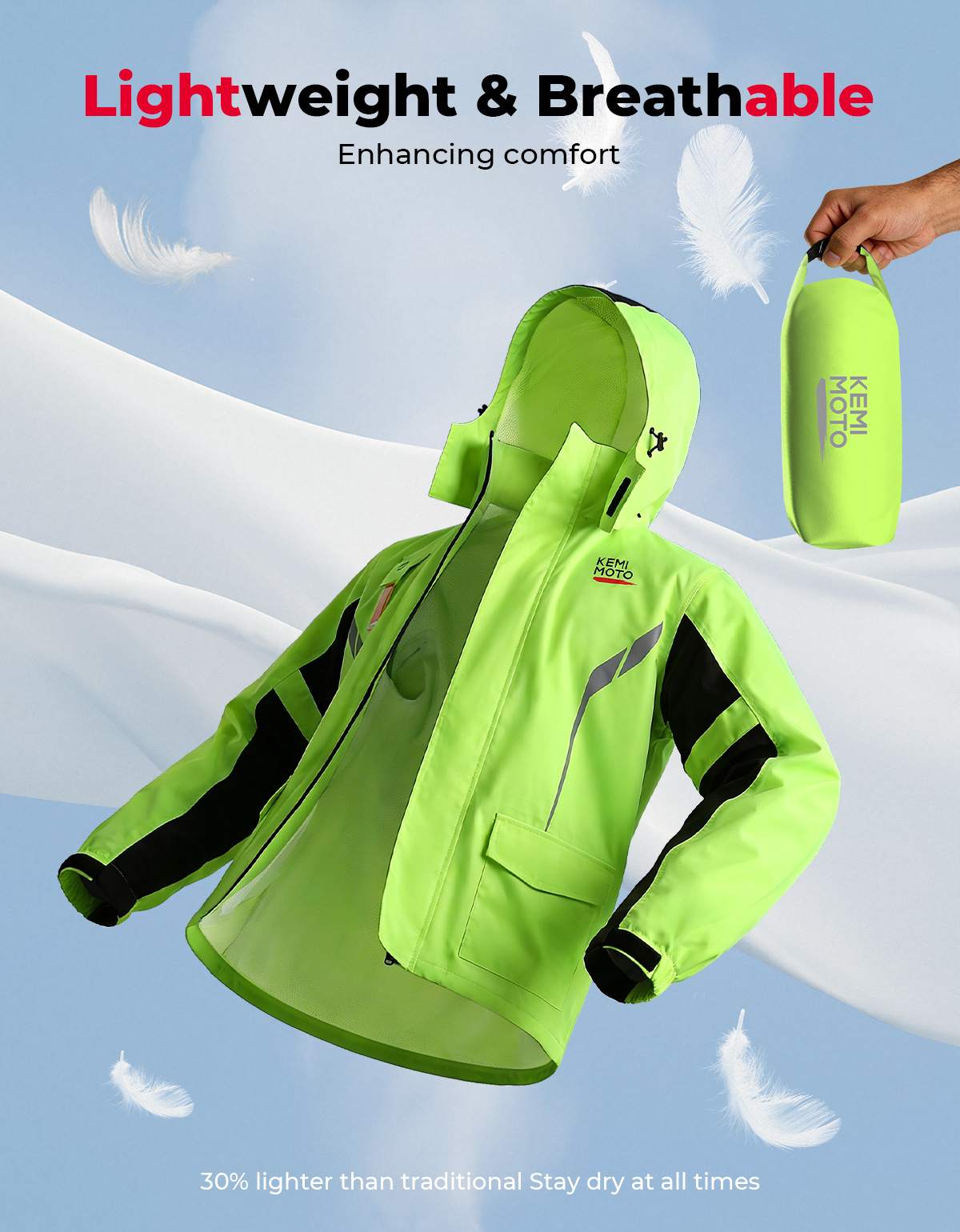 KEMIMOTO Unisex Waterproof Rai - Cycling Gear Black 리뷰 및 가격