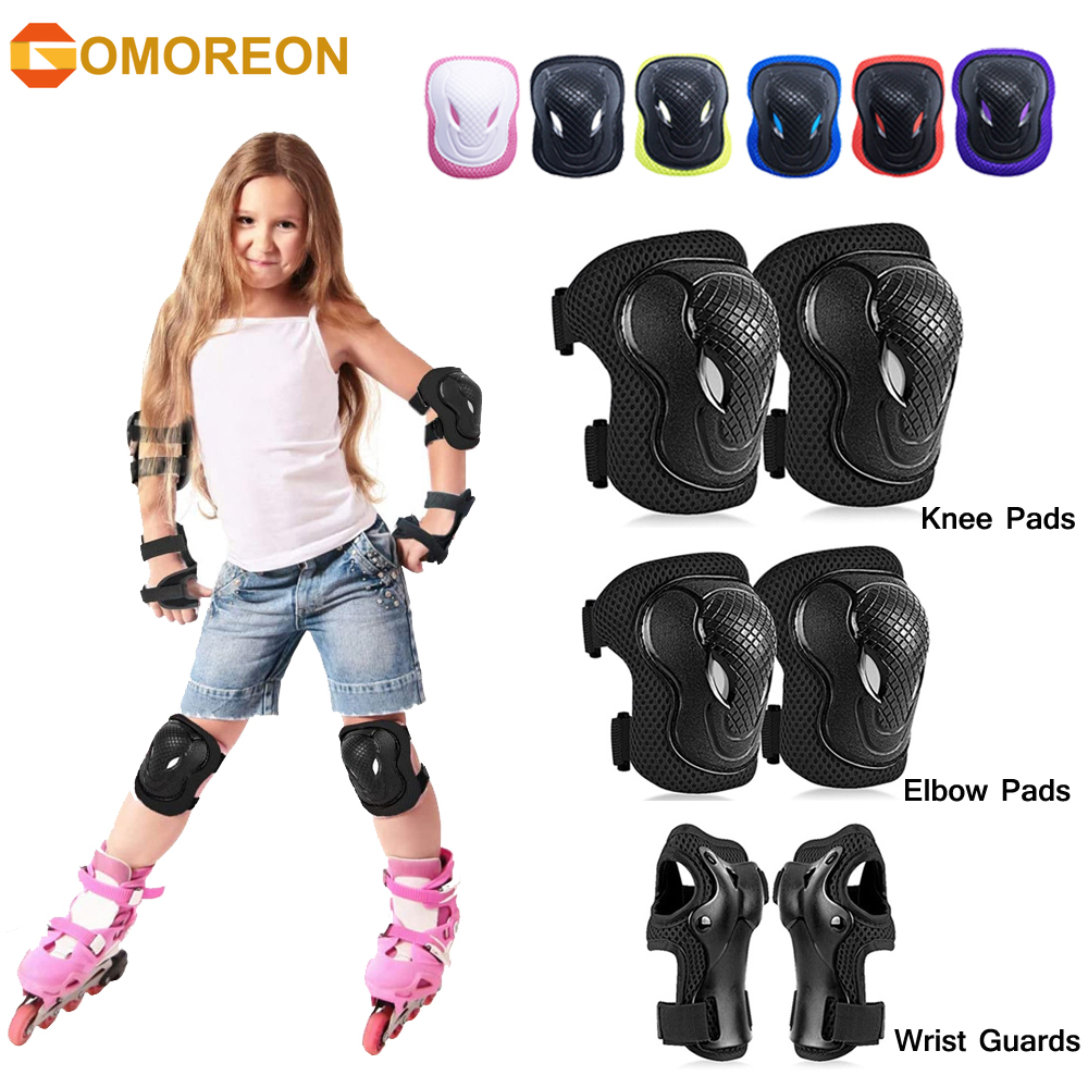 GOMOREON 6Pcs/Set Kids Safety  - Cycling Gear For Kids 리뷰 및 가격