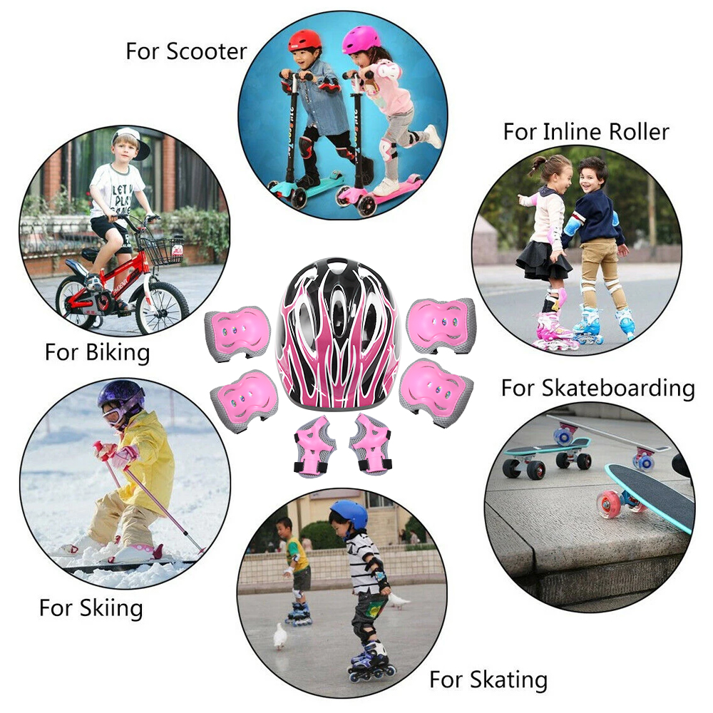 7Pcs Kids Bike Helmet,Toddler  - Cycling Gear For Kids 리뷰 및 가격