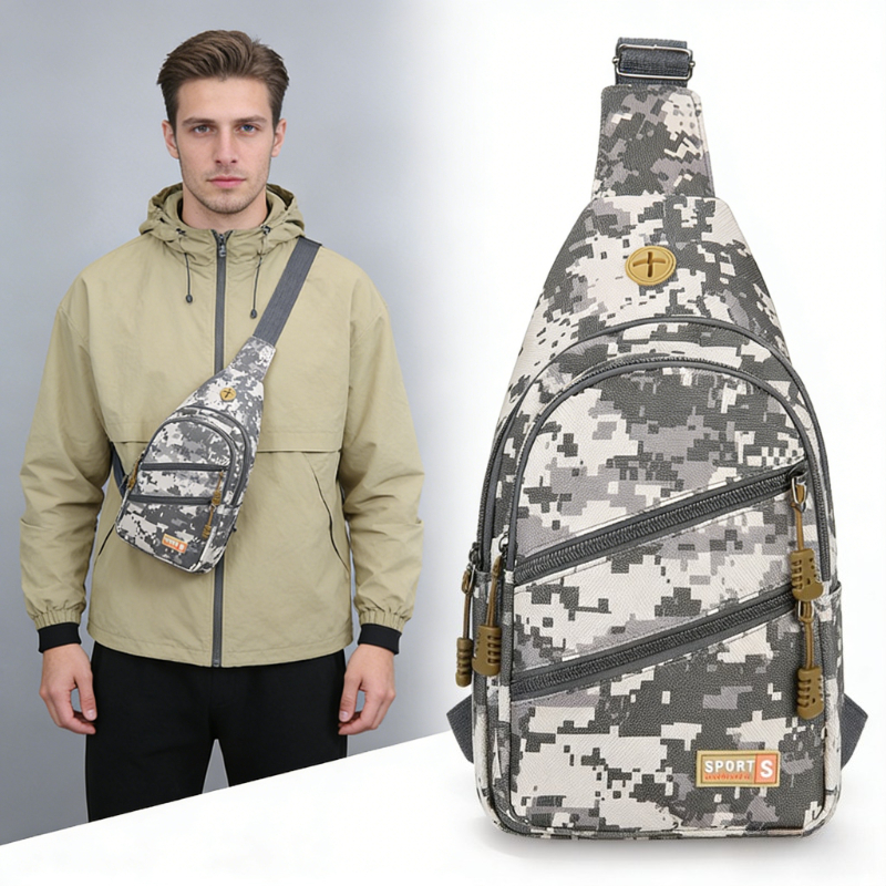 Men Tactical Sling Bag Earphon - Cycling Gear Tote 리뷰 및 가격