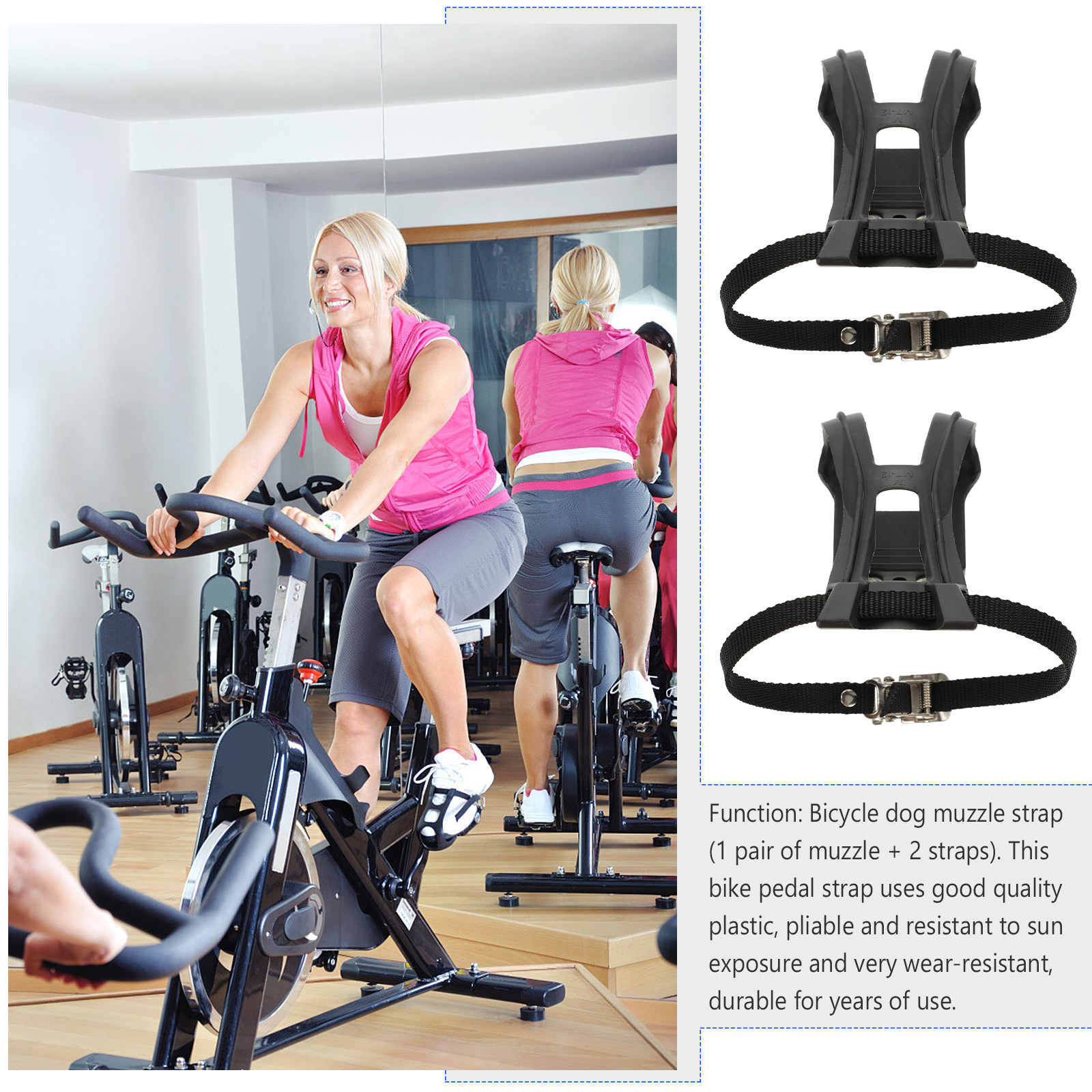 1Set Dog Mouth Strap Adjustabl - Cycling Gear Black 리뷰 및 가격