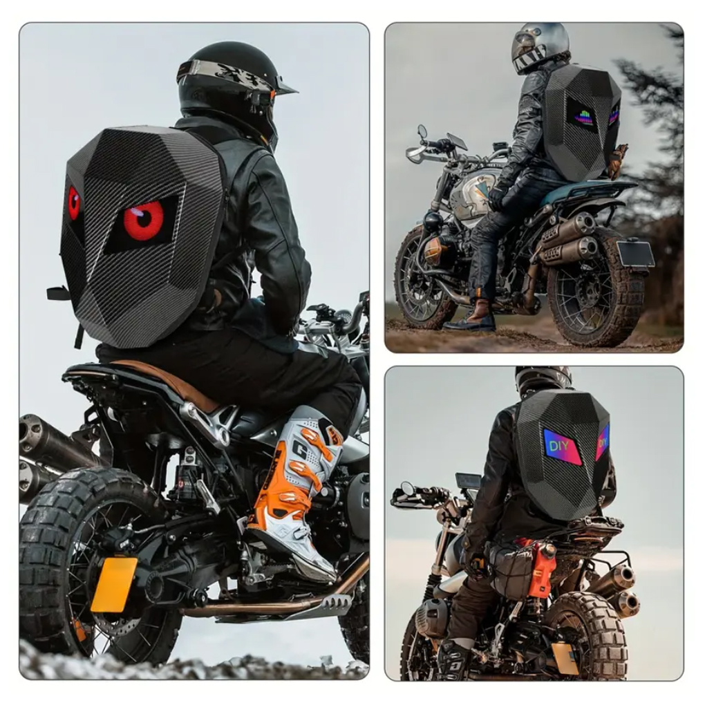 LED Backpack For Man PVC Hard  - Cycling Backpack 리뷰 및 가격