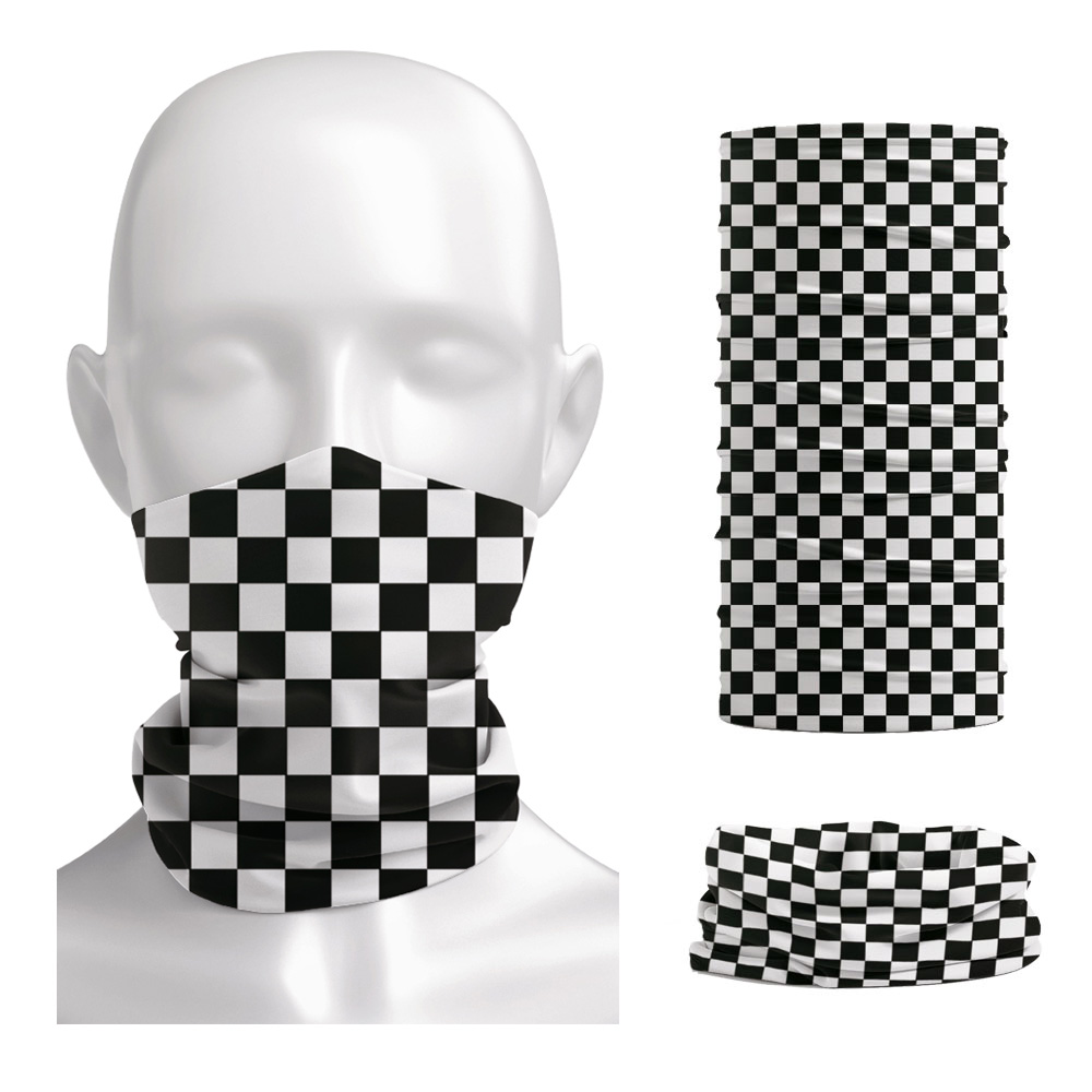 Checkered Ska Printed Headband - Cycling Gear For Men 리뷰 및 가격